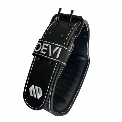 CINTURON CUERO 7MM GYM - NEGRO
