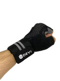 GUANTES CON MUÑEQUERAS- GRIS