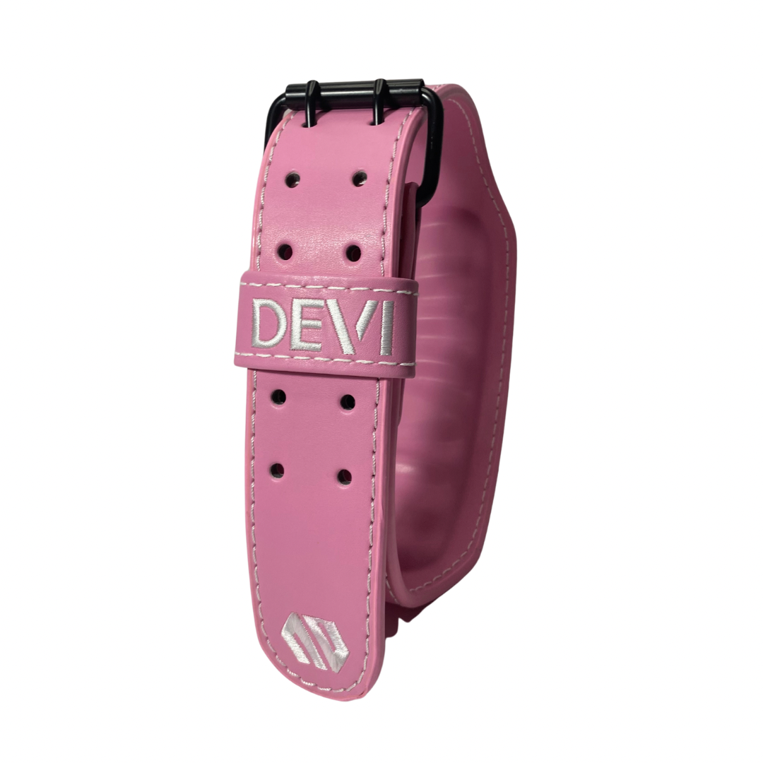 CINTURON CUERO 7MM GYM- ROSADO