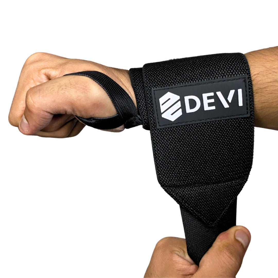 MUÑEQUERAS ELÁSTICAS- NEGRO