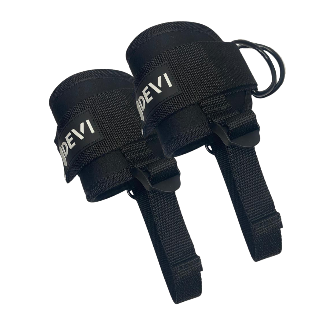 TOBILLERAS PARA POLEA CON CORREA- NEGRO